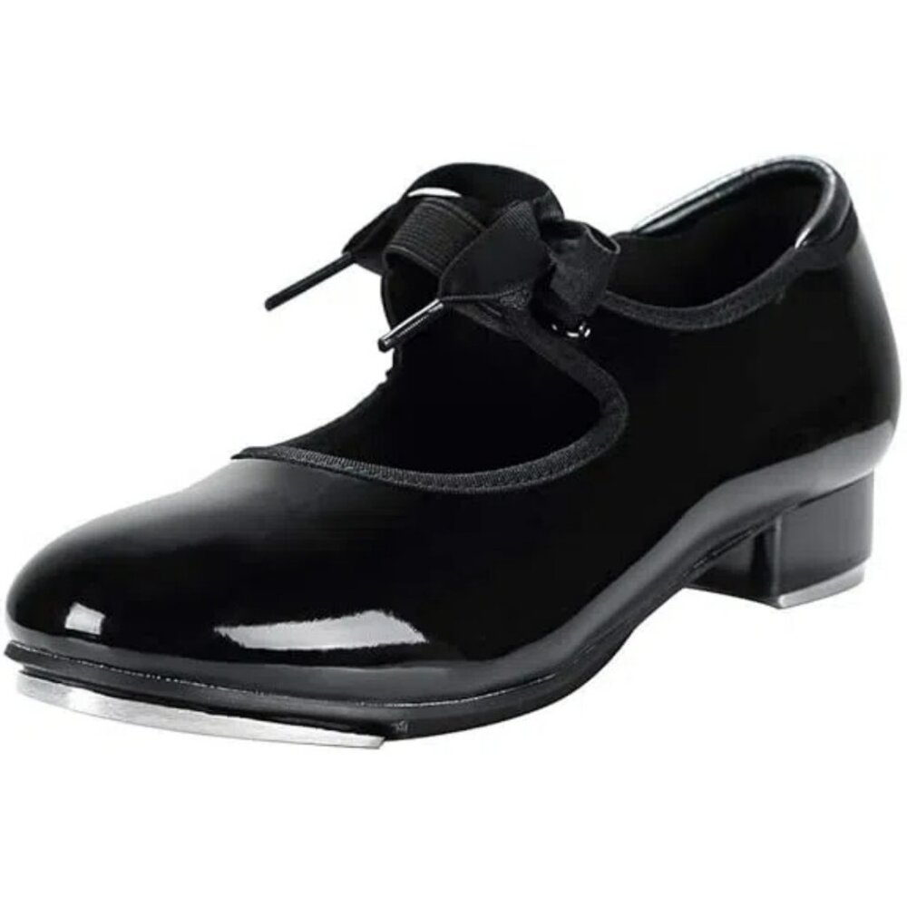 Linodes Unisex-Child Lace Up Tap Shoe for Girls and Boys Tap Flat